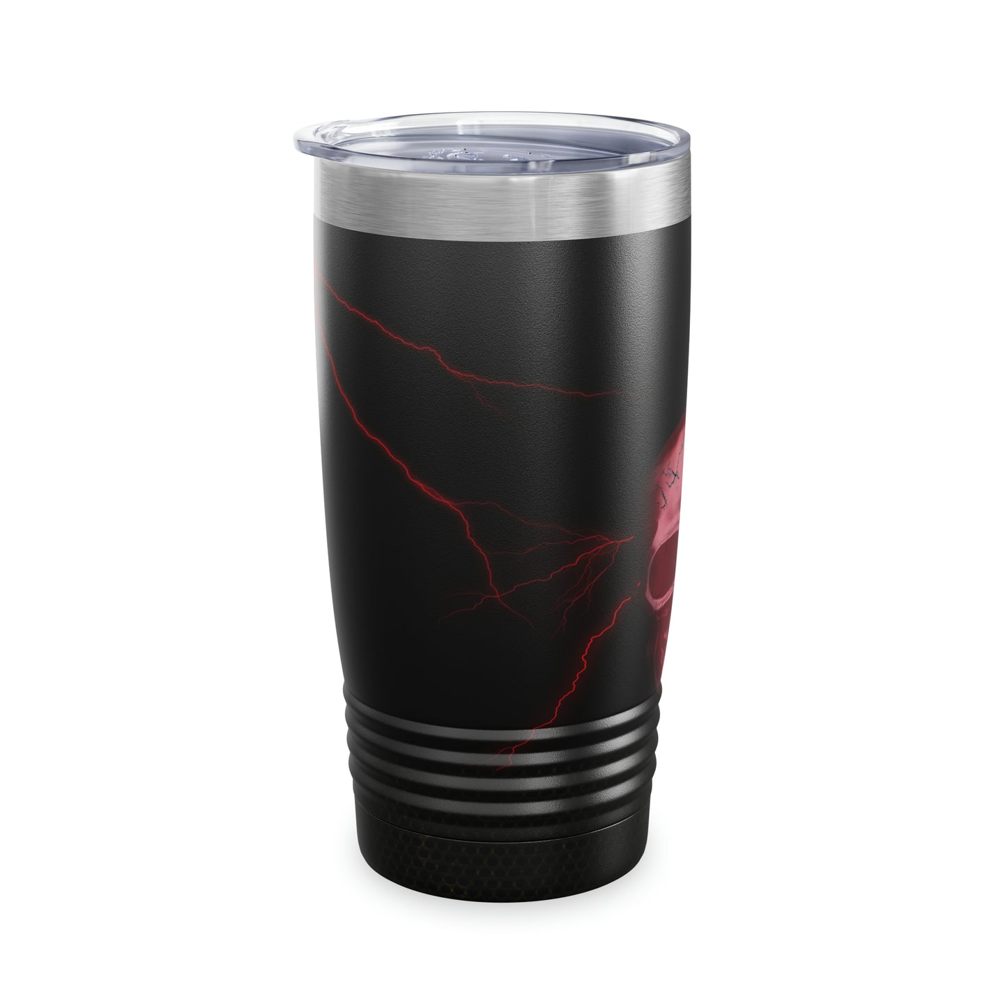 Red Skull with Lightning Tumbler