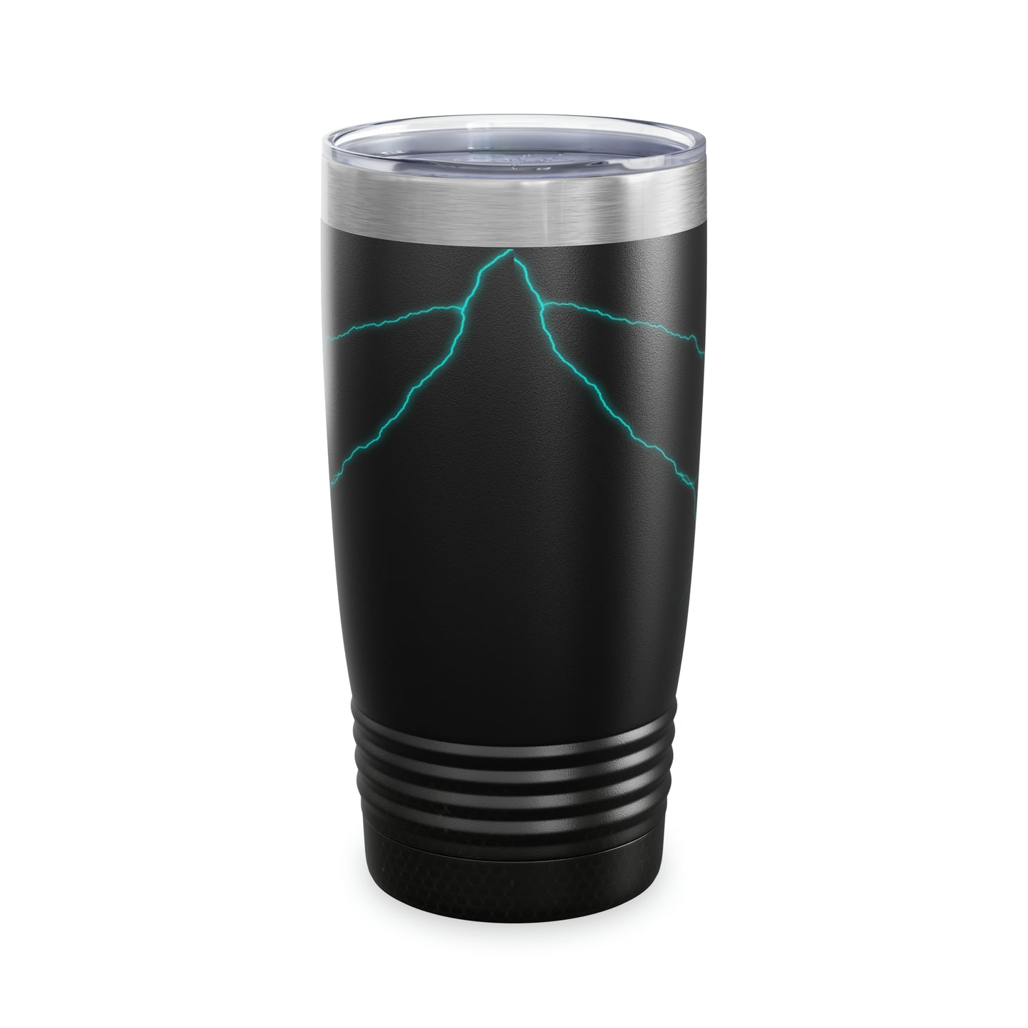 Teal Skull with Lightning Tumbler
