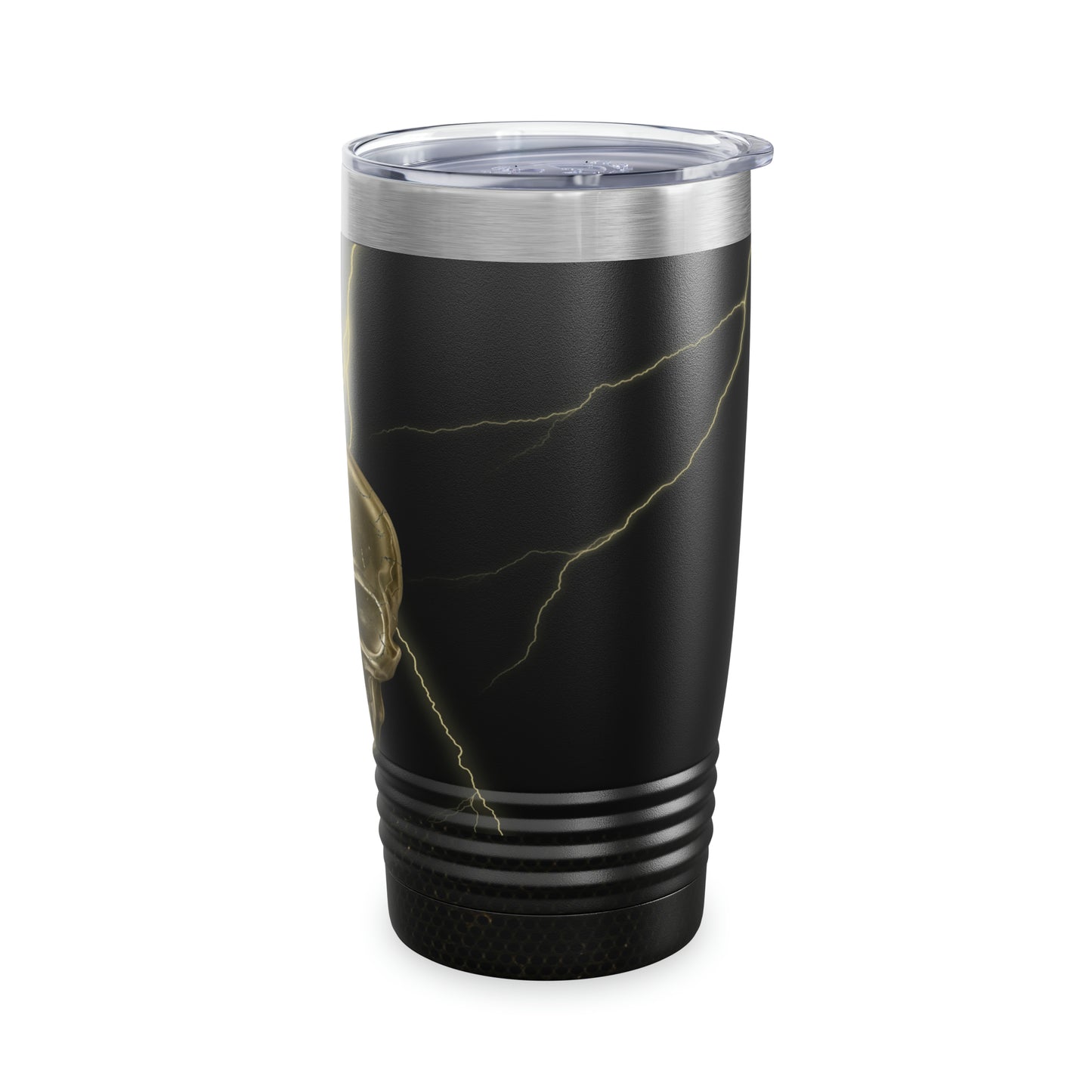 Golden Skull with Lightning Tumbler