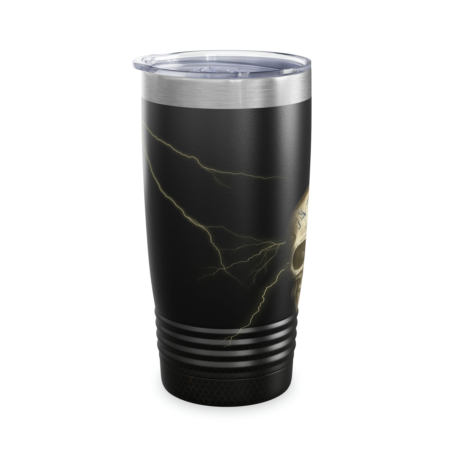 Golden Skull with Lightning Tumbler