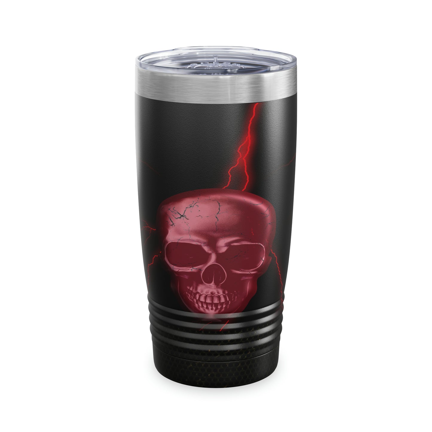 Red Skull with Lightning Tumbler