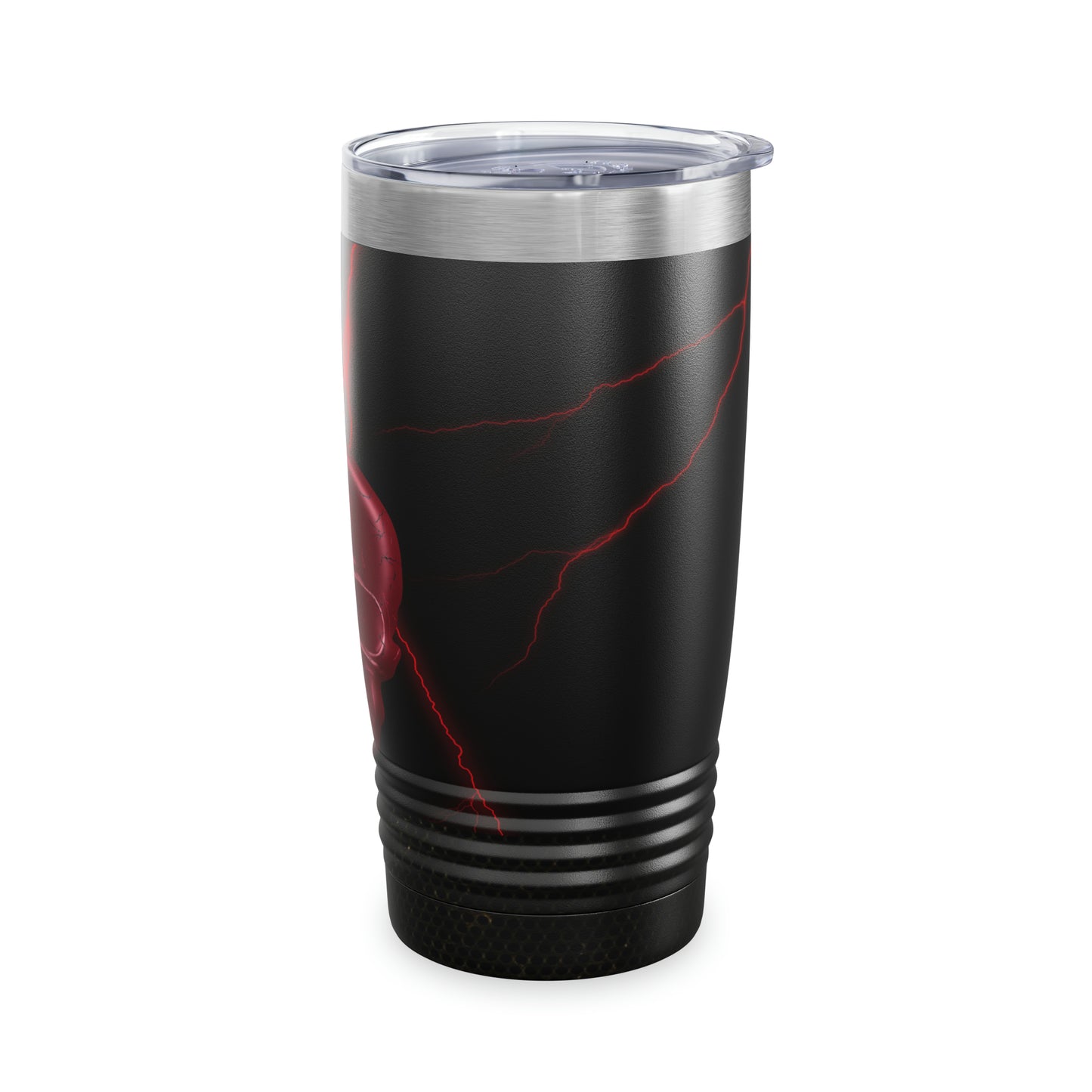Red Skull with Lightning Tumbler