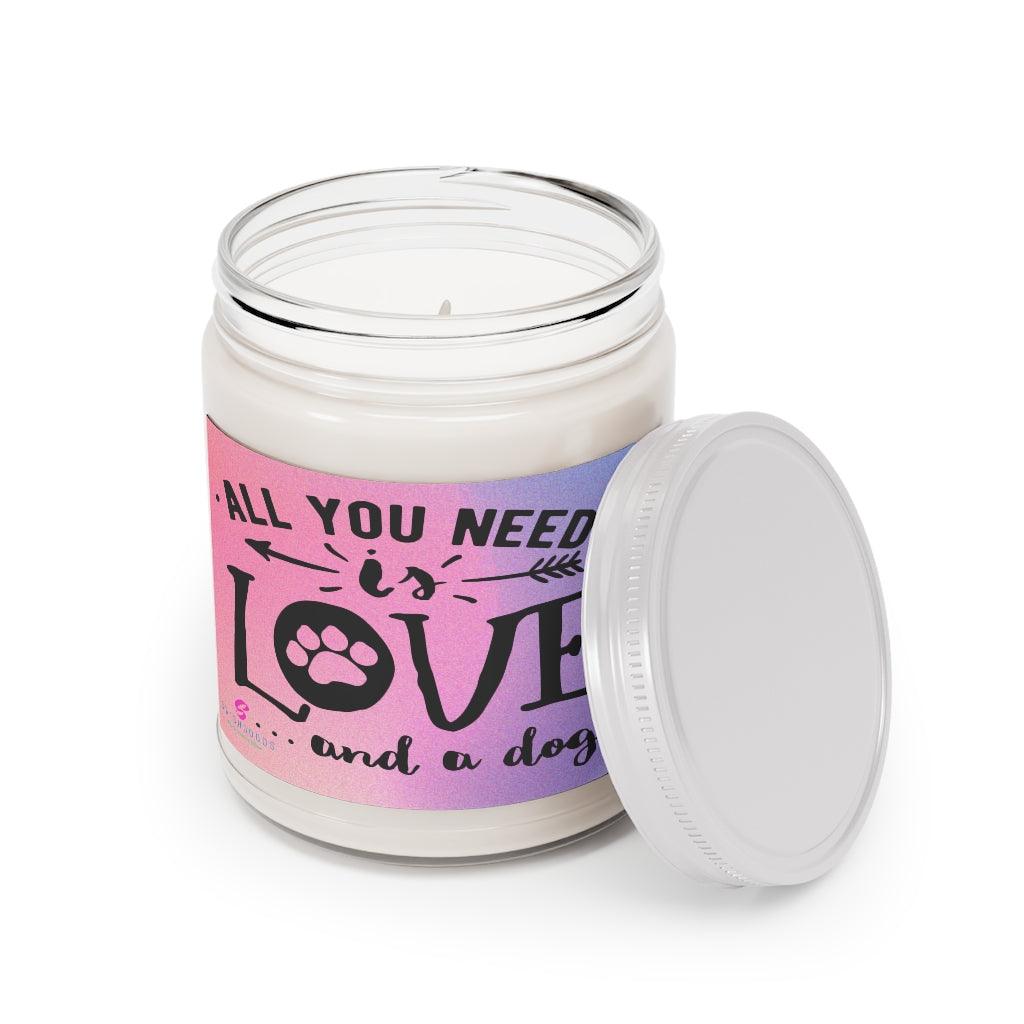 Love and a Dog Scented Candle - Swishgoods