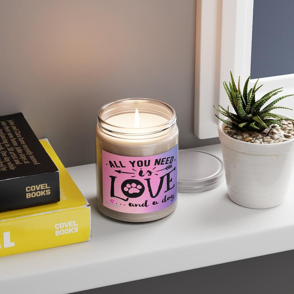 Love and a Dog Scented Candle - Swishgoods