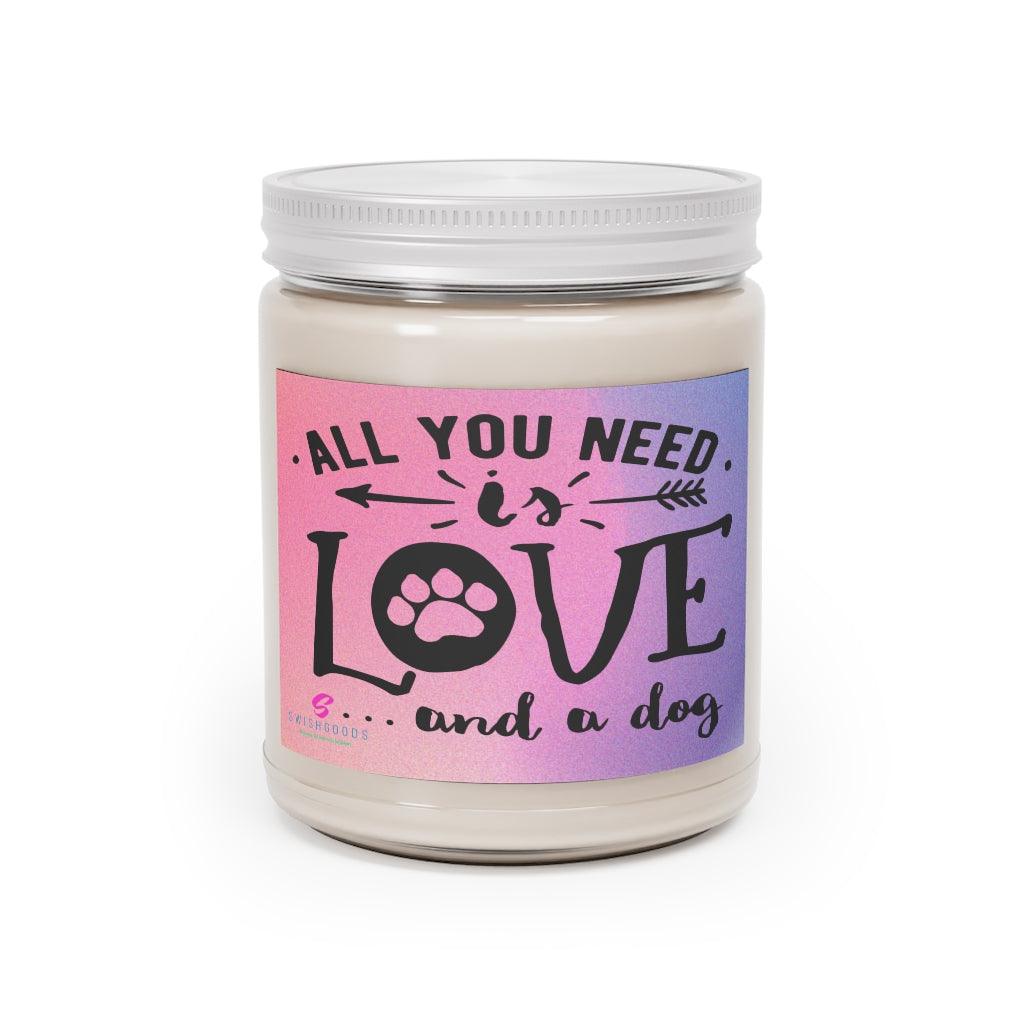Love and a Dog Scented Candle - Swishgoods
