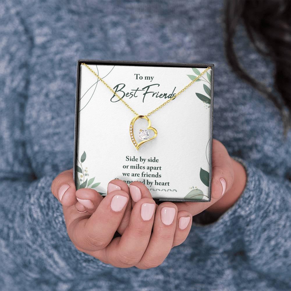 Best Friends Connected by Heart Necklace - Swishgoods