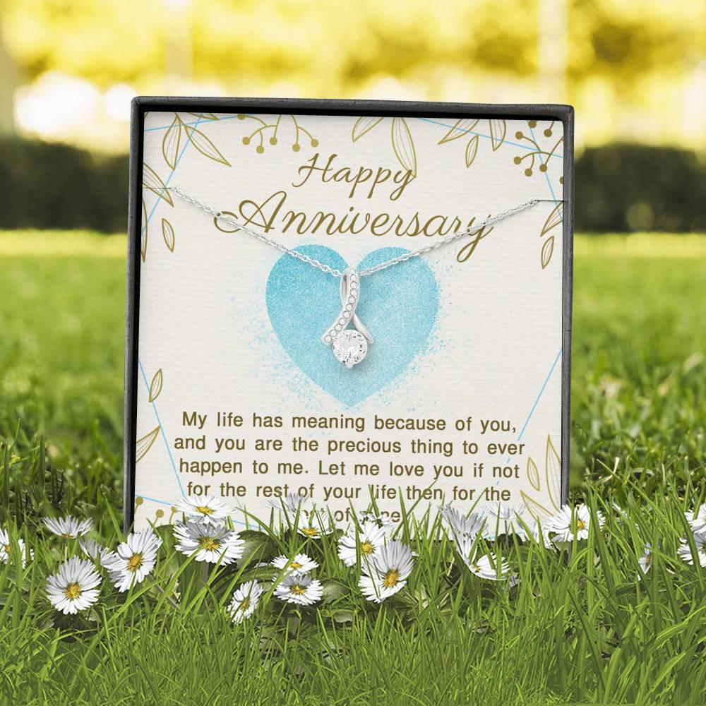 Anniversary of Giving my Life Meaning Necklace - Swishgoods