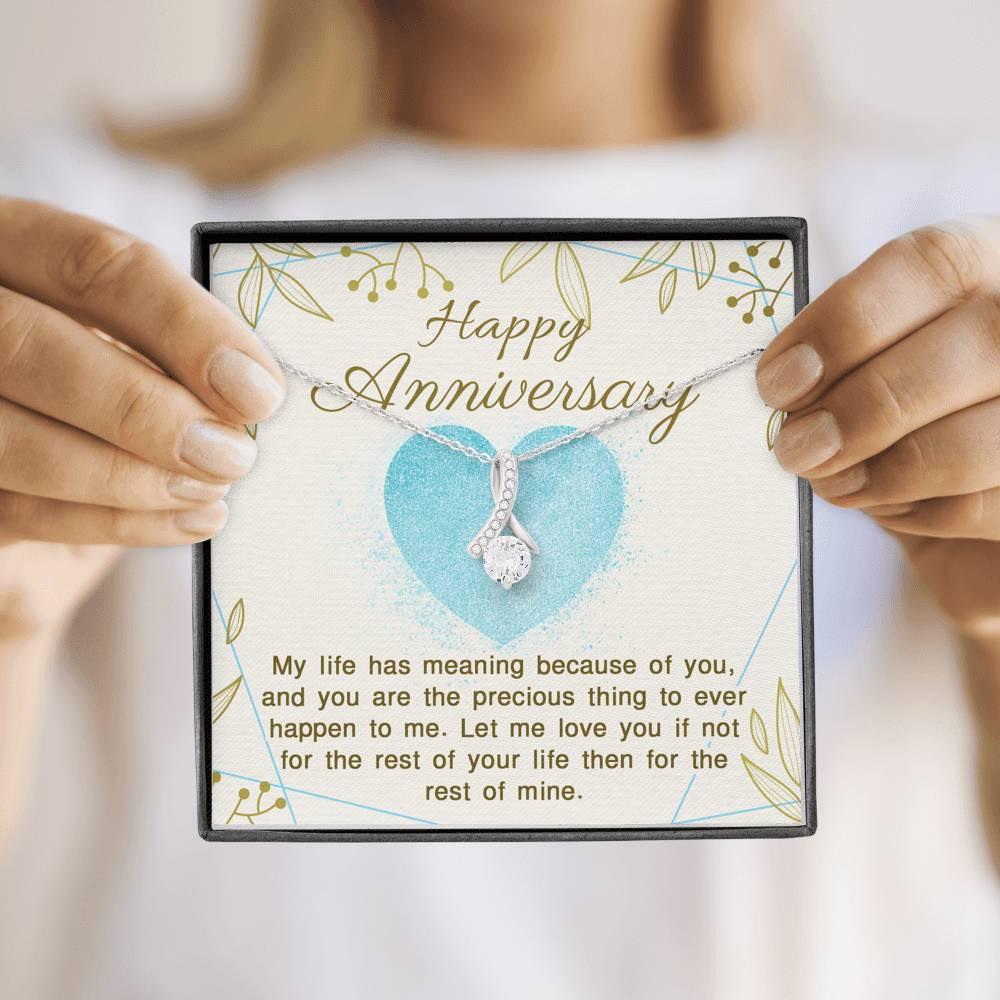 Anniversary of Giving my Life Meaning Necklace - Swishgoods