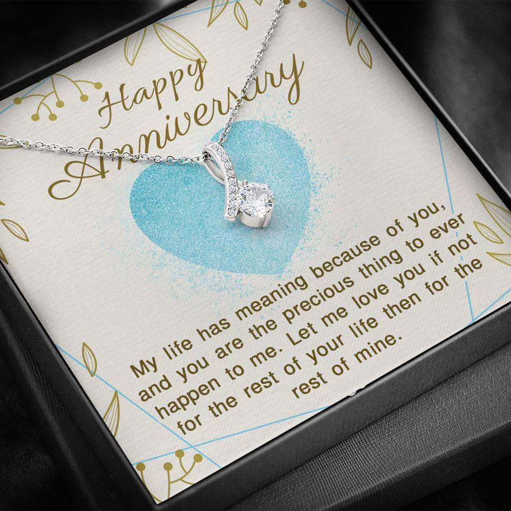Anniversary of Giving my Life Meaning Necklace - Swishgoods