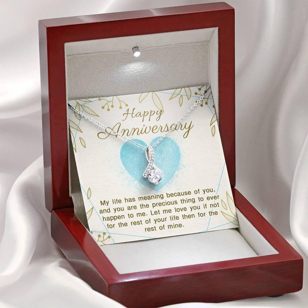 Anniversary of Giving my Life Meaning Necklace - Swishgoods