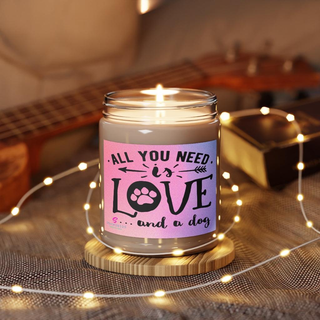 Love and a Dog Scented Candle - Swishgoods