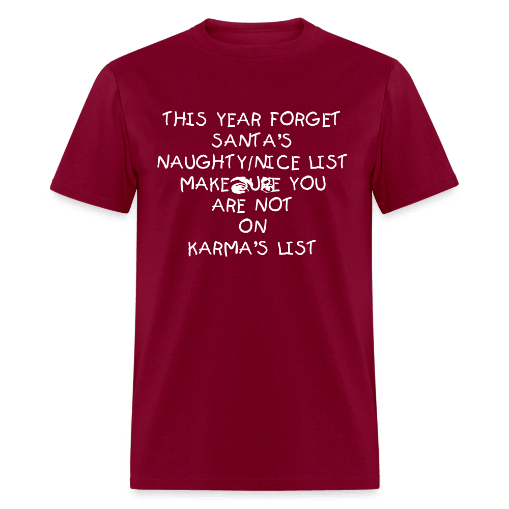 Santa VS. Karma T-Shirt - Swishgoods