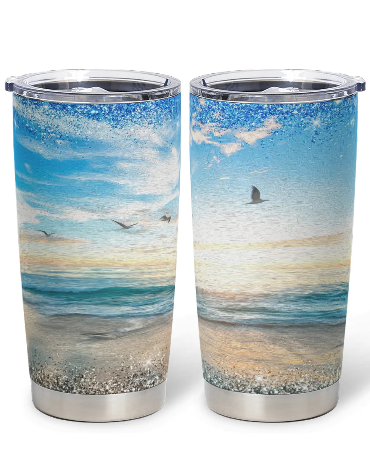 Birds at the Ocean Tumbler