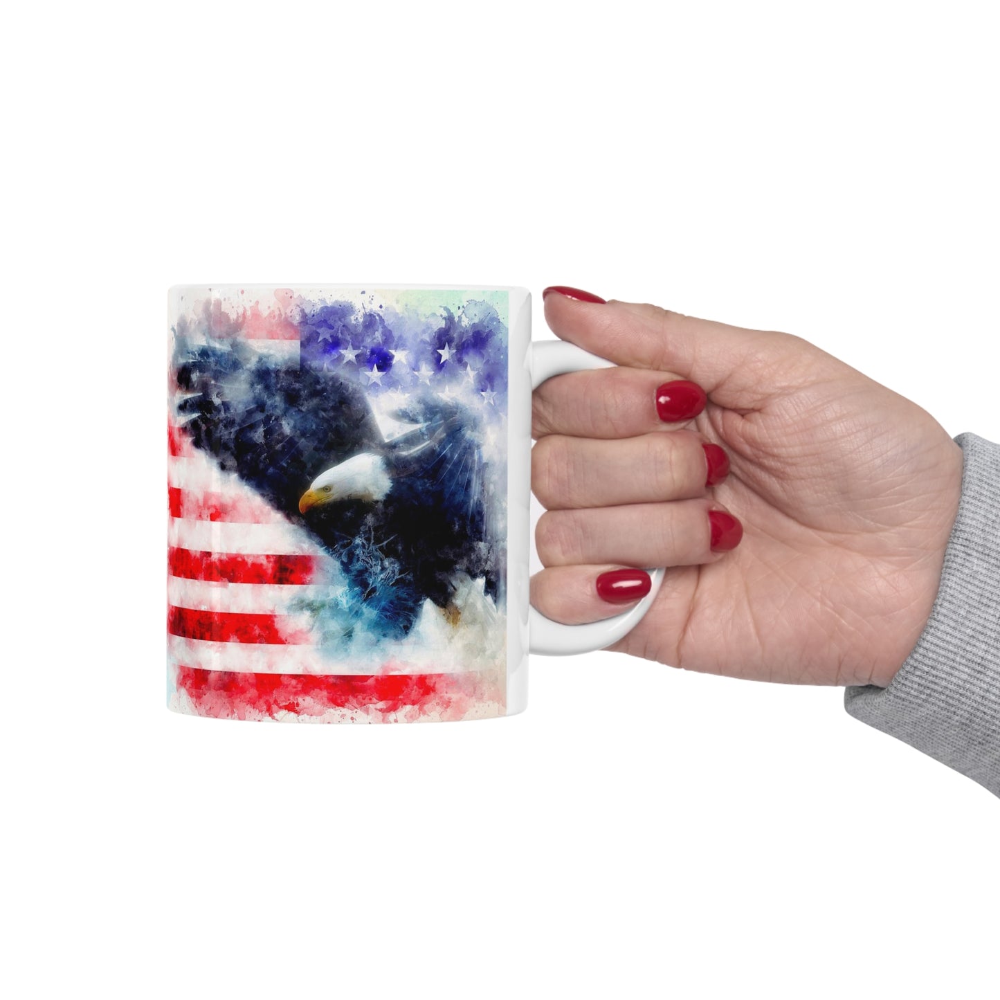 Double Eagle on Flag Coffee Mug
