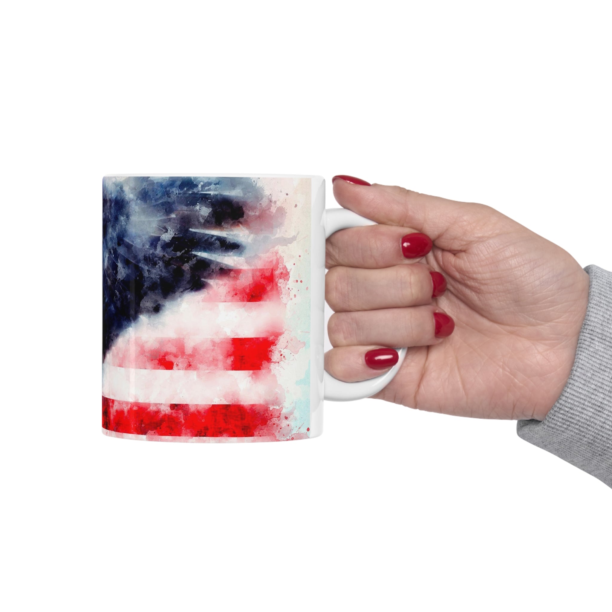 Flying Eagle on Flag Coffee Mug
