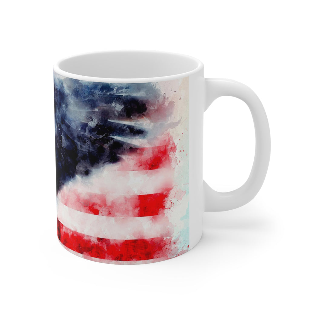 Flying Eagle on Flag Coffee Mug