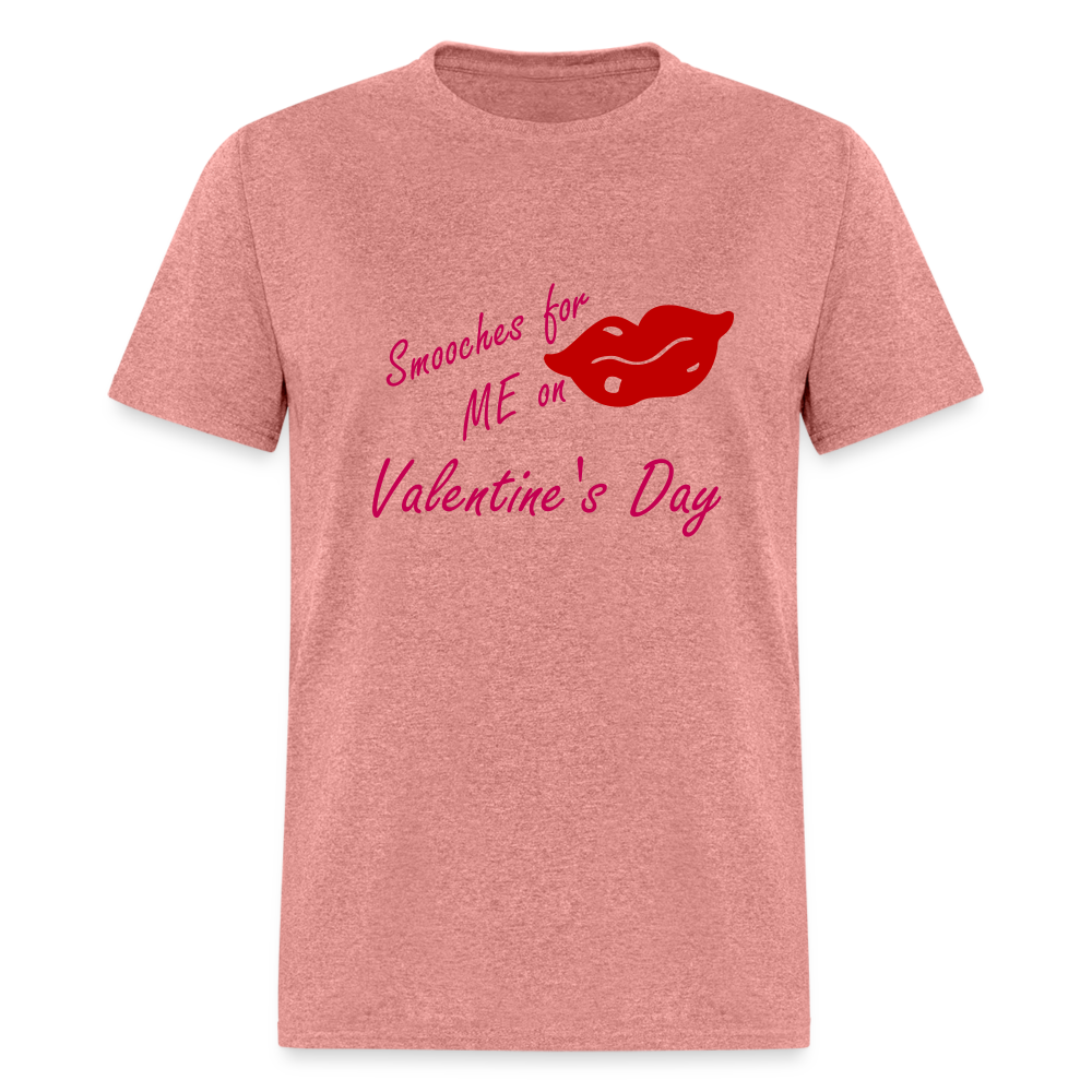 Valentine Smooches T-Shirt - heather mauve
