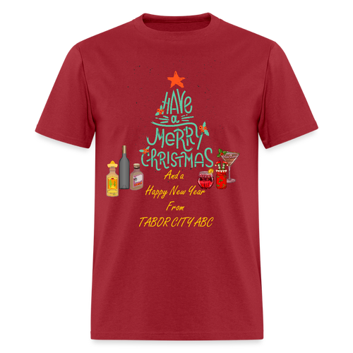 Christmas Work Shirt - dark red
