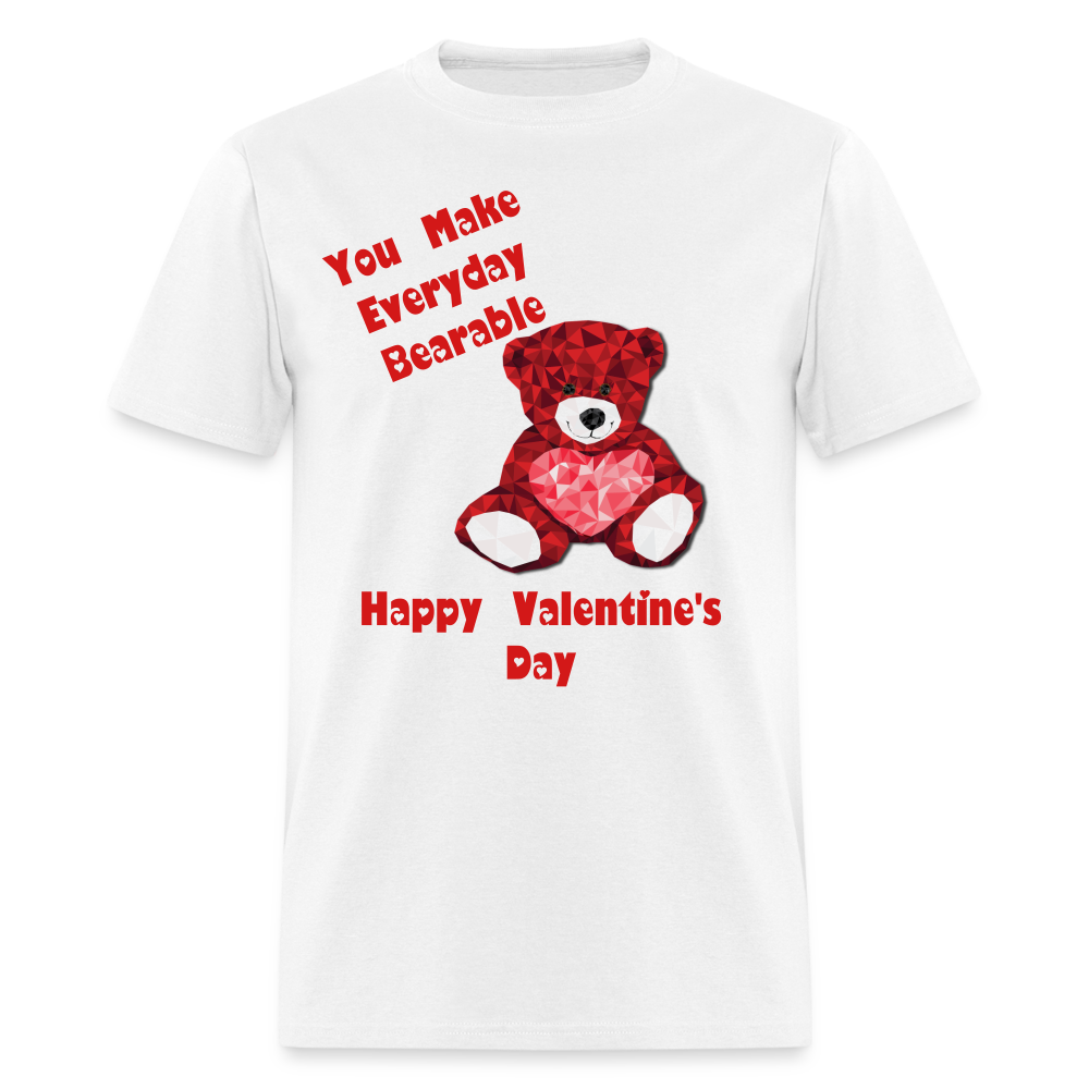 Valentines Bear T-Shirt - white