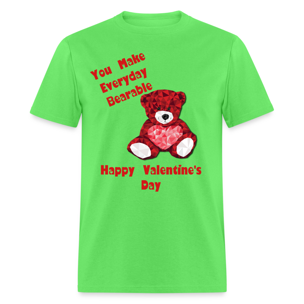 Valentines Bear T-Shirt - kiwi