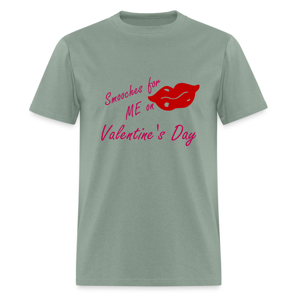 Valentine Smooches T-Shirt - sage