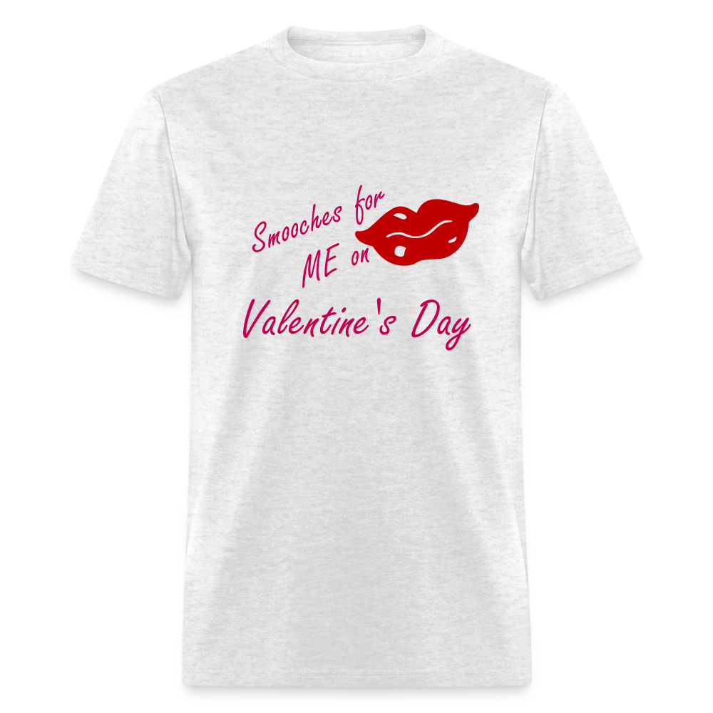 Valentine Smooches T-Shirt - light heather gray