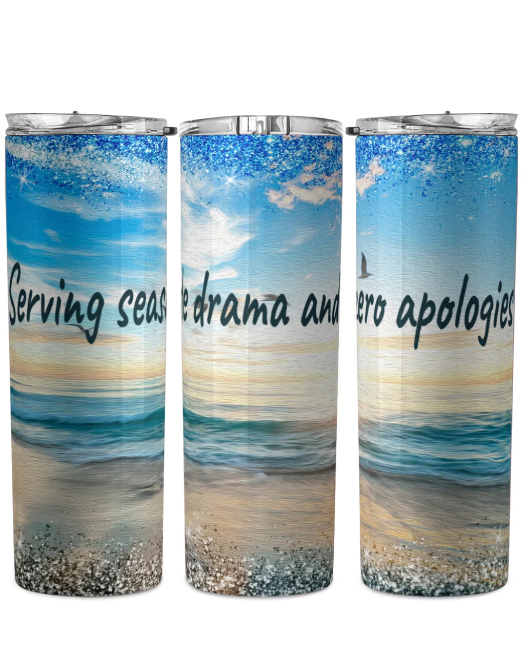 Surf Drama Skinny Tumbler