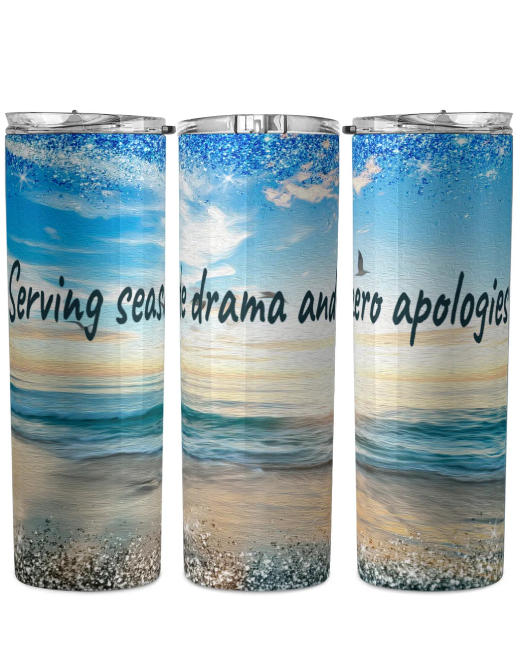 Surf Drama Skinny Tumbler