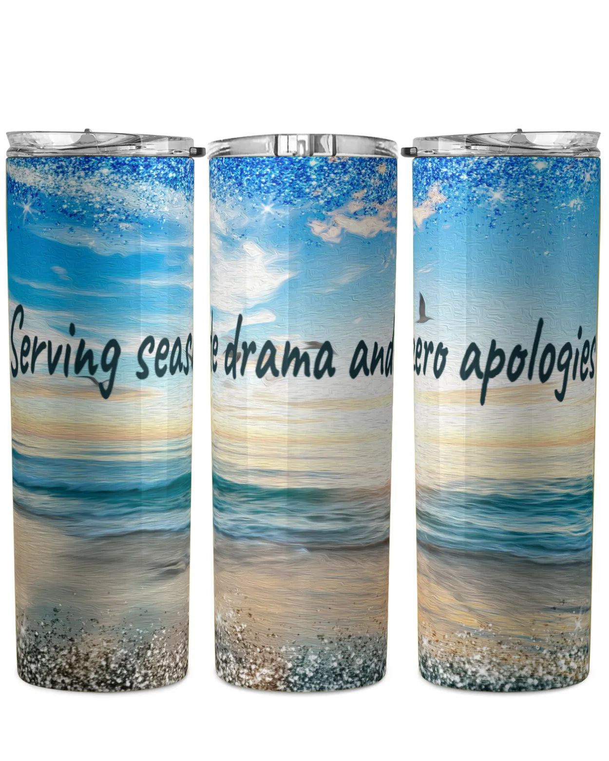 Surf Drama Skinny Tumbler
