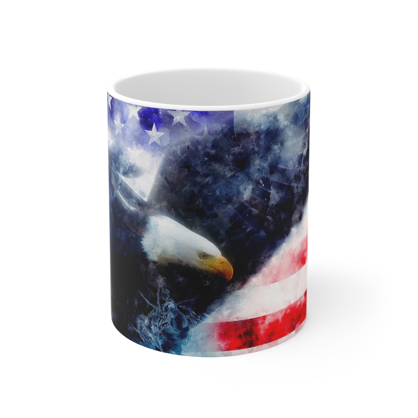 Flying Eagle on Flag Coffee Mug