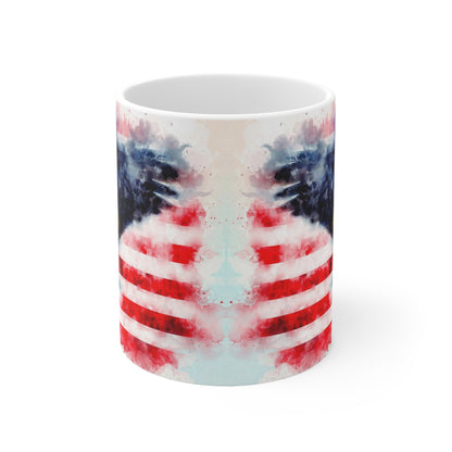 Double Eagle on Flag Coffee Mug