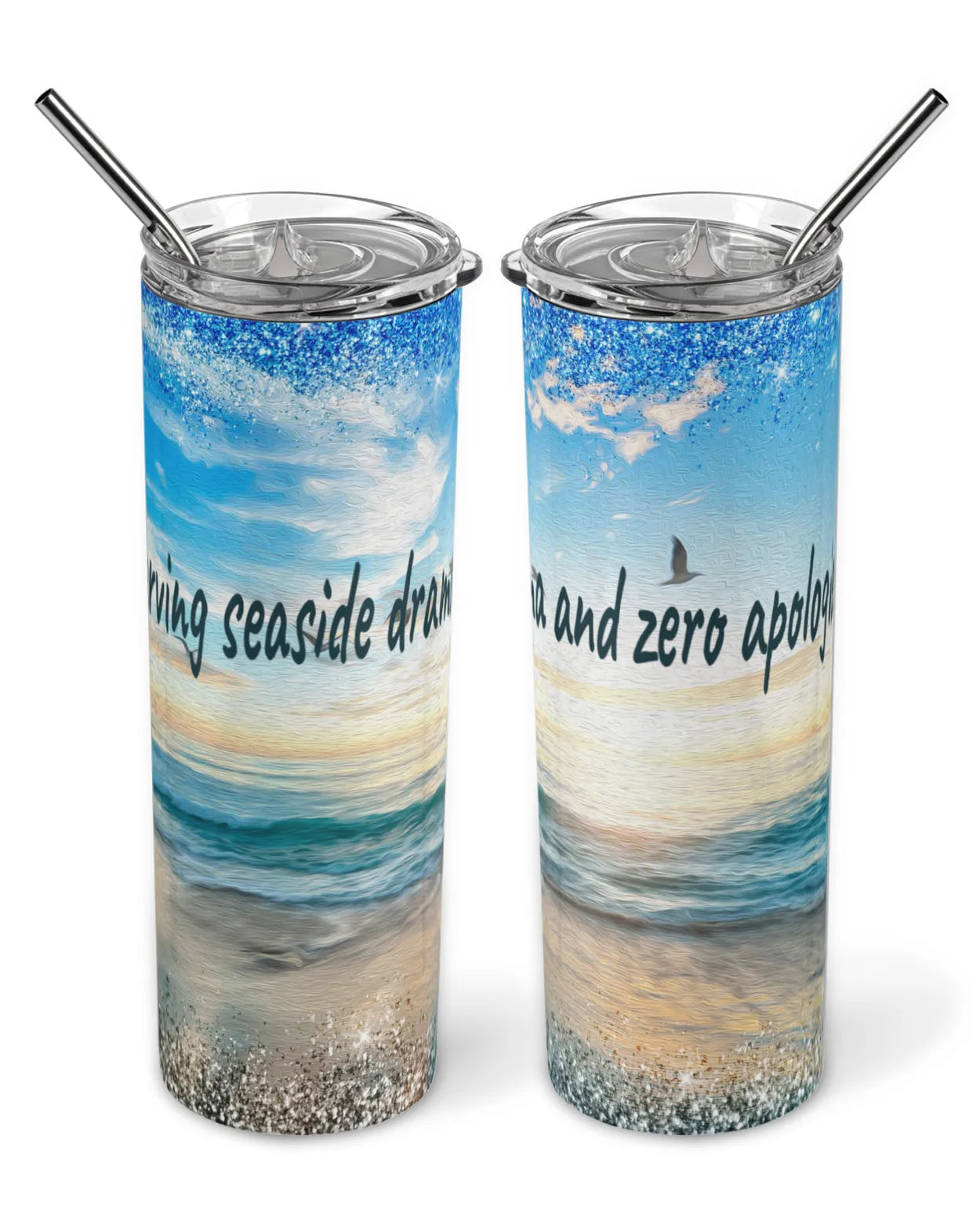 Surf Drama Skinny Tumbler