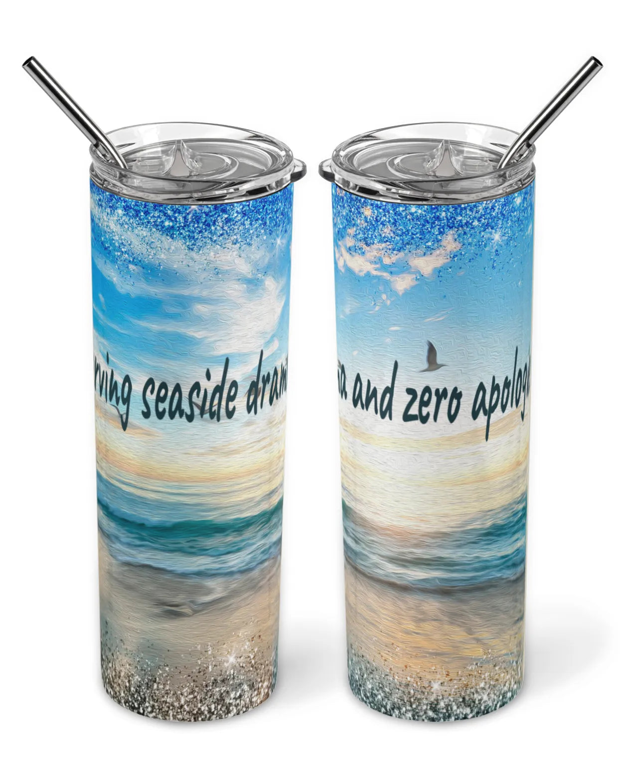 Surf Drama Skinny Tumbler