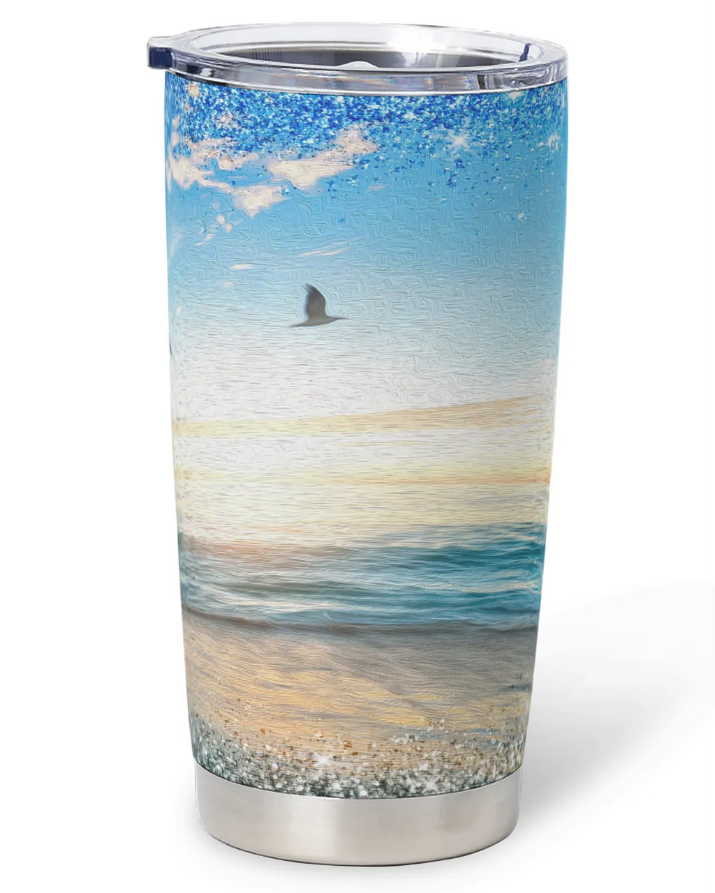 Birds at the Ocean Tumbler