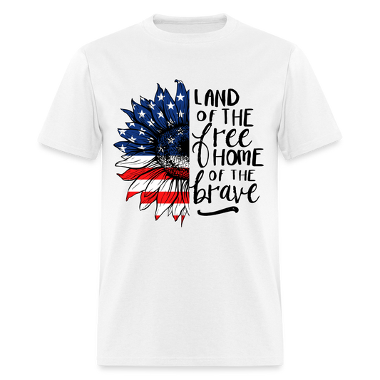Land of the Free Unisex T-Shirt - white
