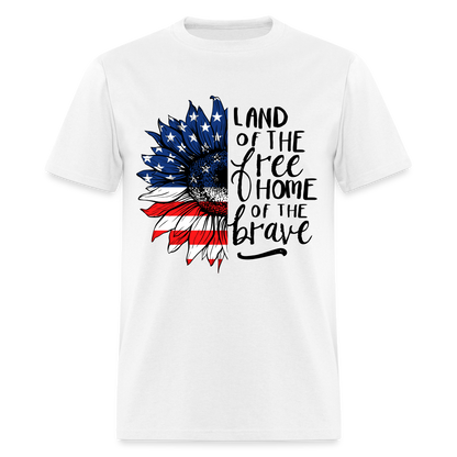 Land of the Free Unisex T-Shirt - white