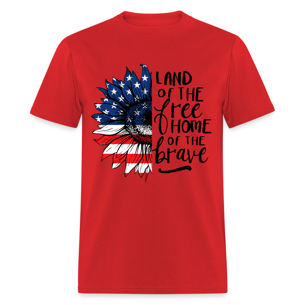 Land of the Free Unisex T-Shirt - red