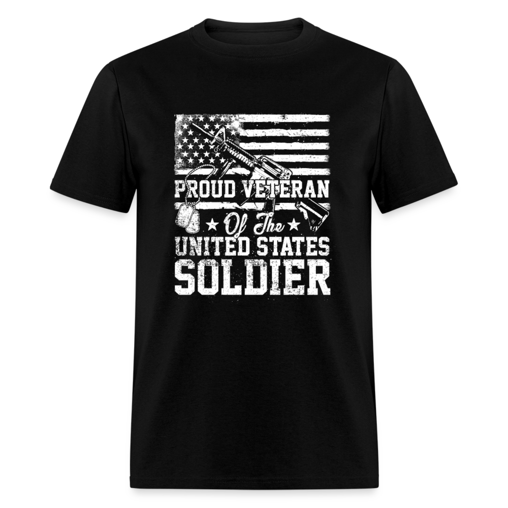 Proud Veteran Soldier Unisex T-Shirt - black