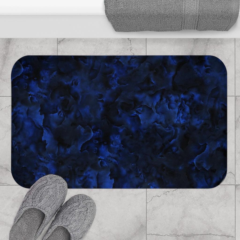 Midnight Bluesy Bath Mat - Swishgoods