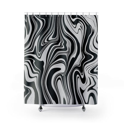 Groovy Curves Shower Curtain - Swishgoods