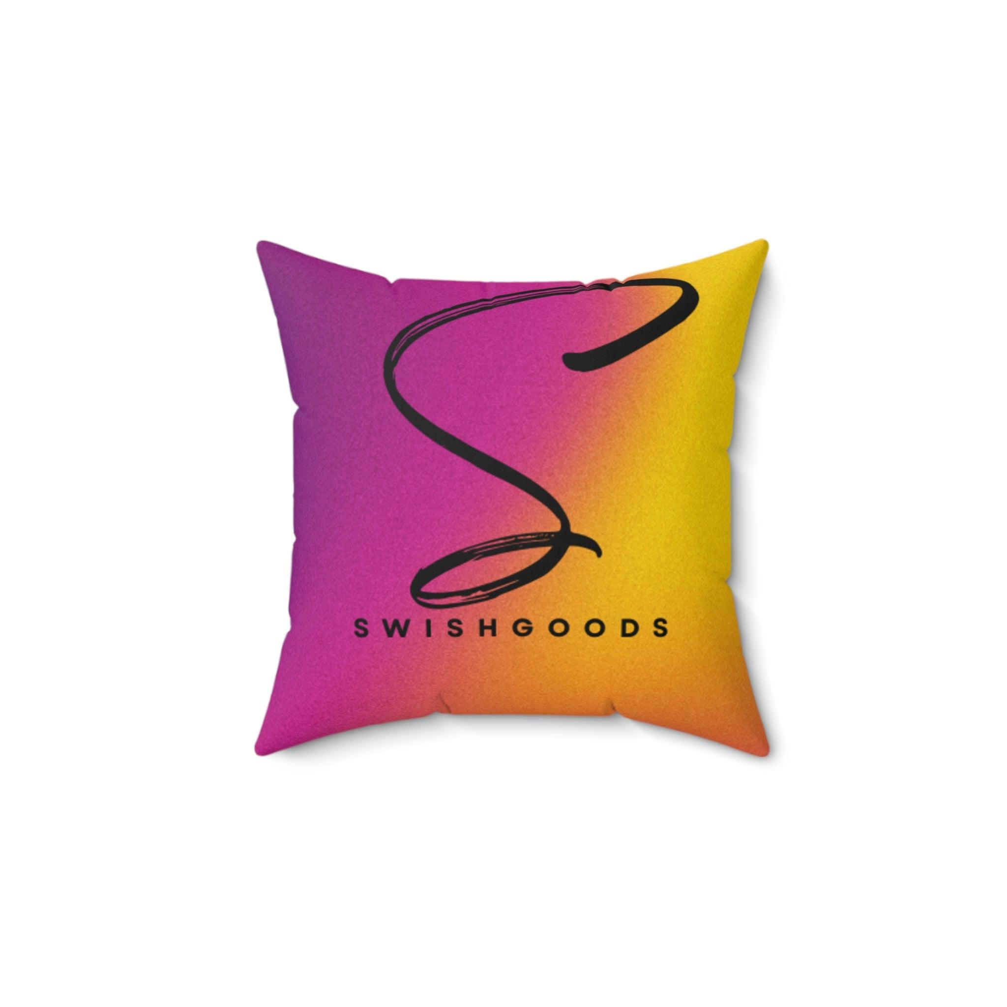 Spun Polyester Square Pillow - Swishgoods