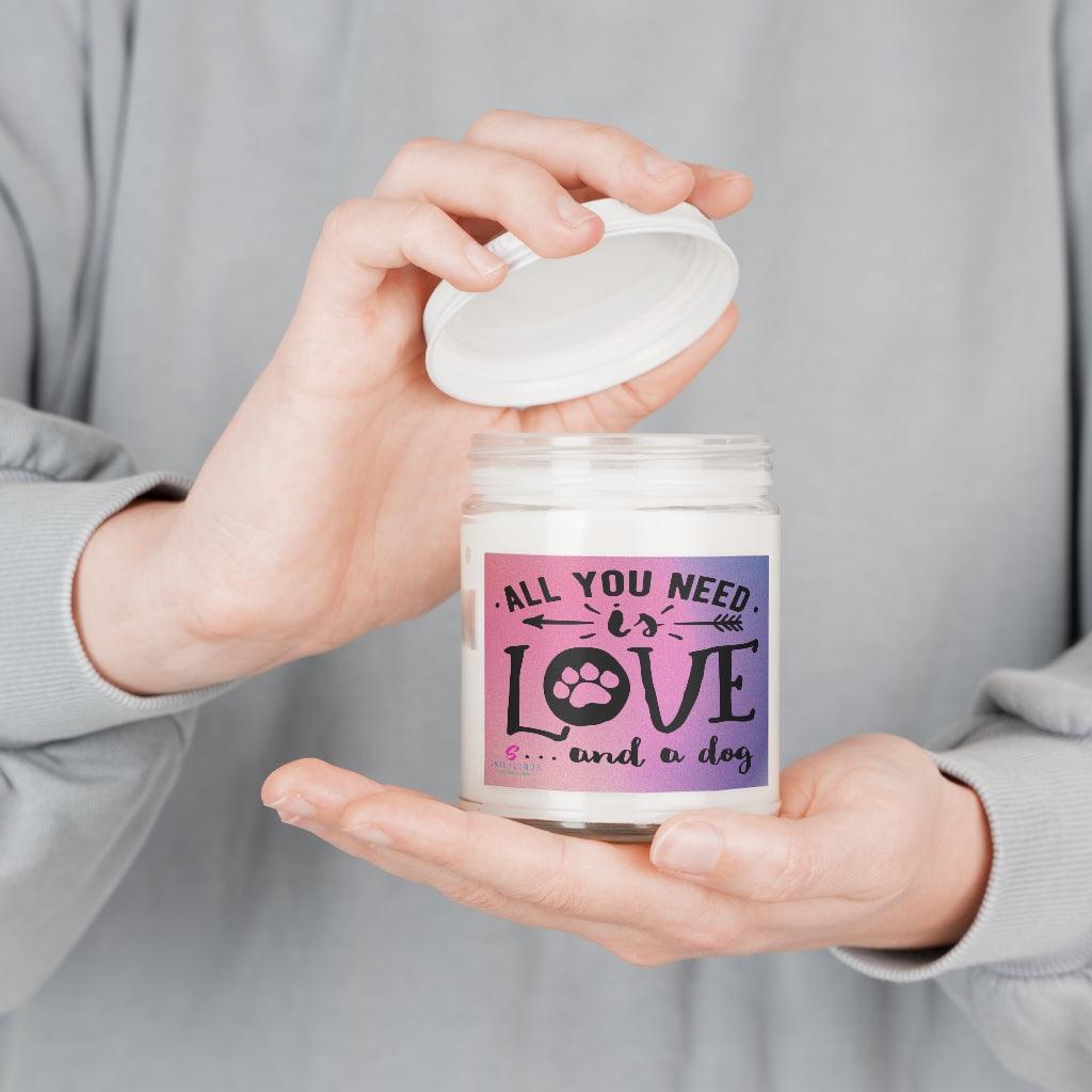 Love and a Dog Scented Candle - Swishgoods