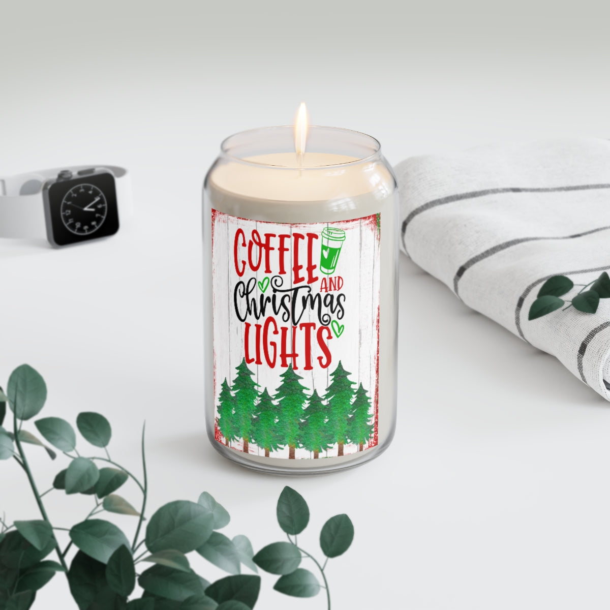 Coffee and Lights Holiday Scented Candle - Swishgoods
