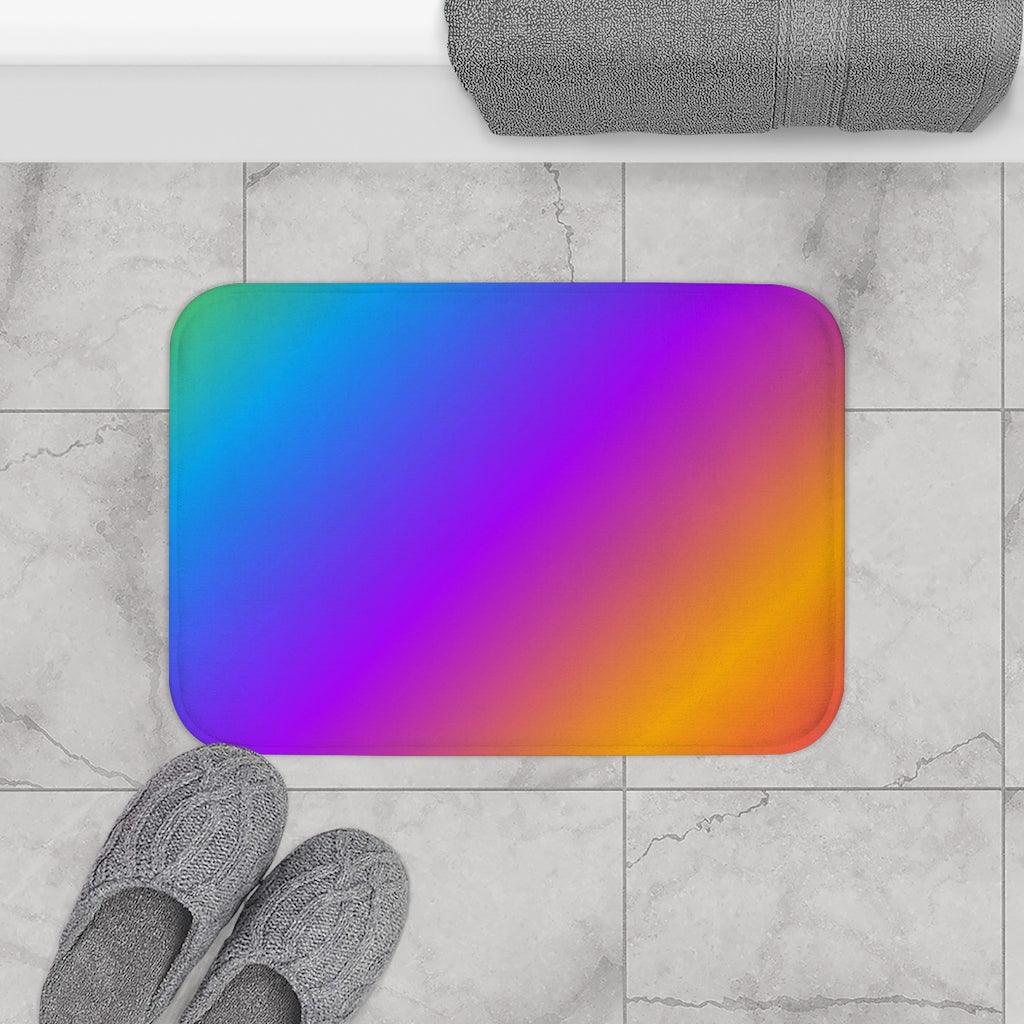Rainbow Brightly Bath Mat - Swishgoods