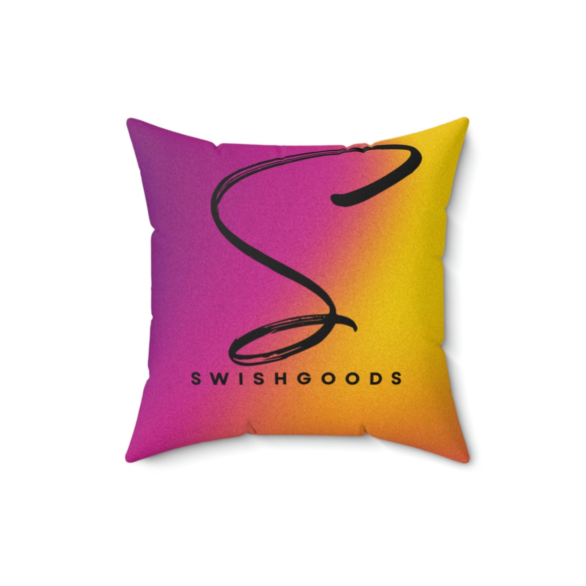 Spun Polyester Square Pillow - Swishgoods