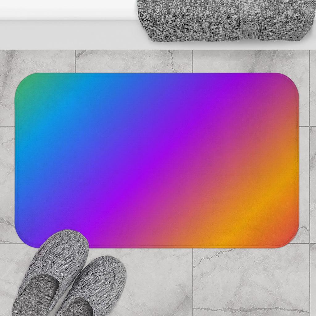 Rainbow Brightly Bath Mat - Swishgoods