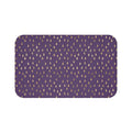 Golden Rain Drops on Eggplant Bath Mat - Swishgoods
