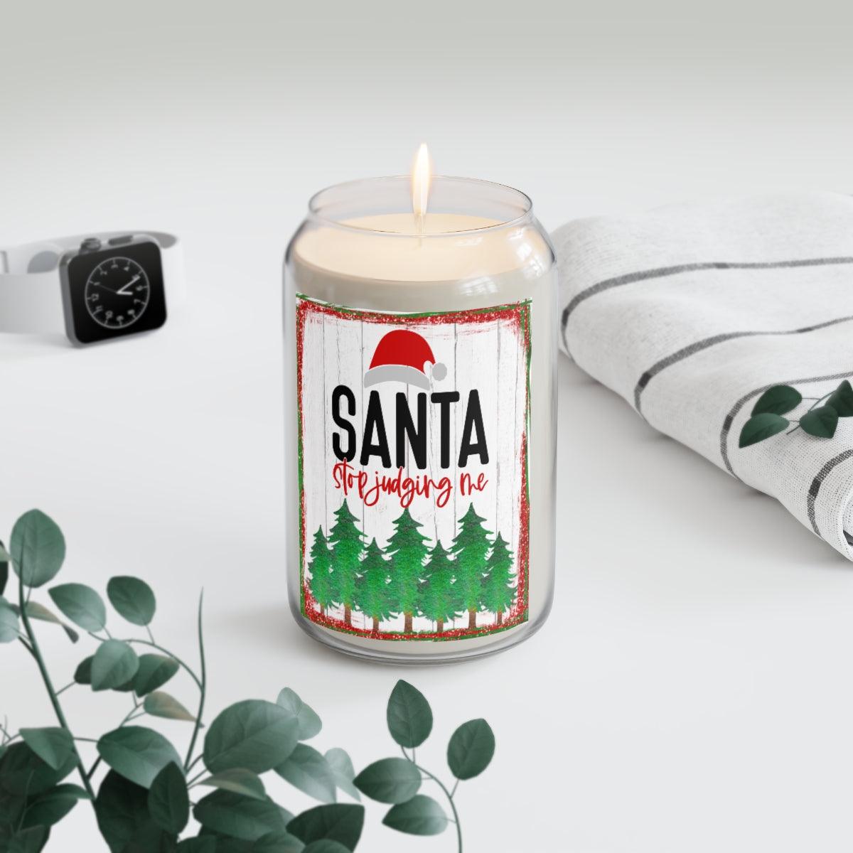 Santa Stop Judging Scented Candle - Swishgoods