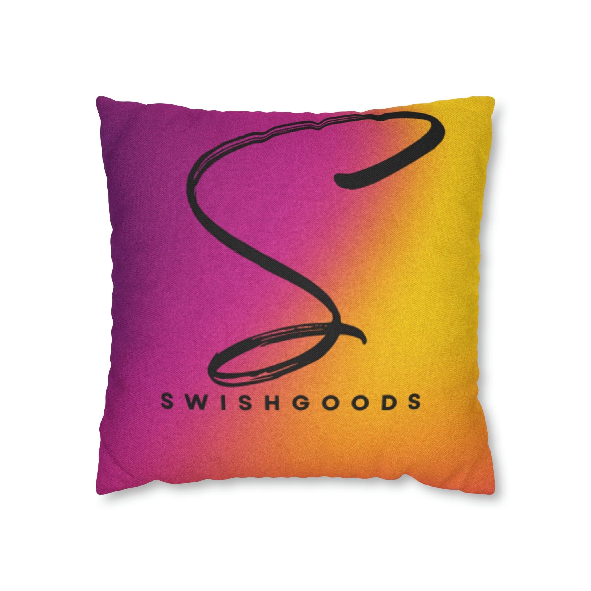 Spun Polyester Square Pillow Case - Swishgoods