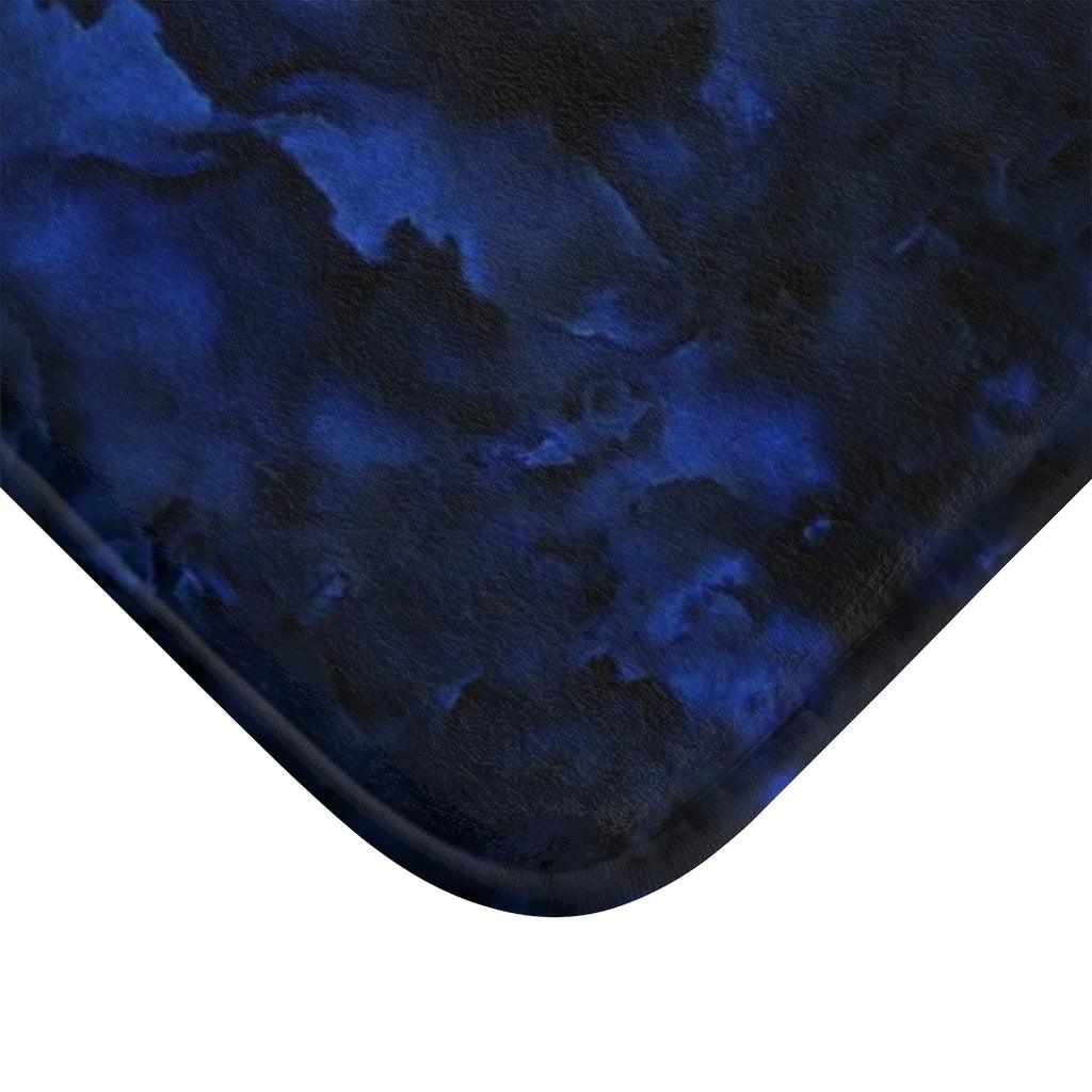 Midnight Bluesy Bath Mat - Swishgoods